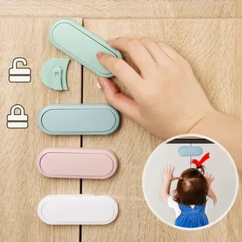 Riegel Schranktür Schutz 5 Stück Kinderschublade Sicherheit Baby Anti Pinch Hand Unsichtbares Schloss