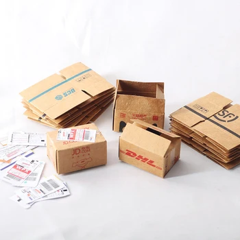 Mini Karton Express Karton 1:12 Puppenhaus Miniatur Express Box Dekor Spielzeug