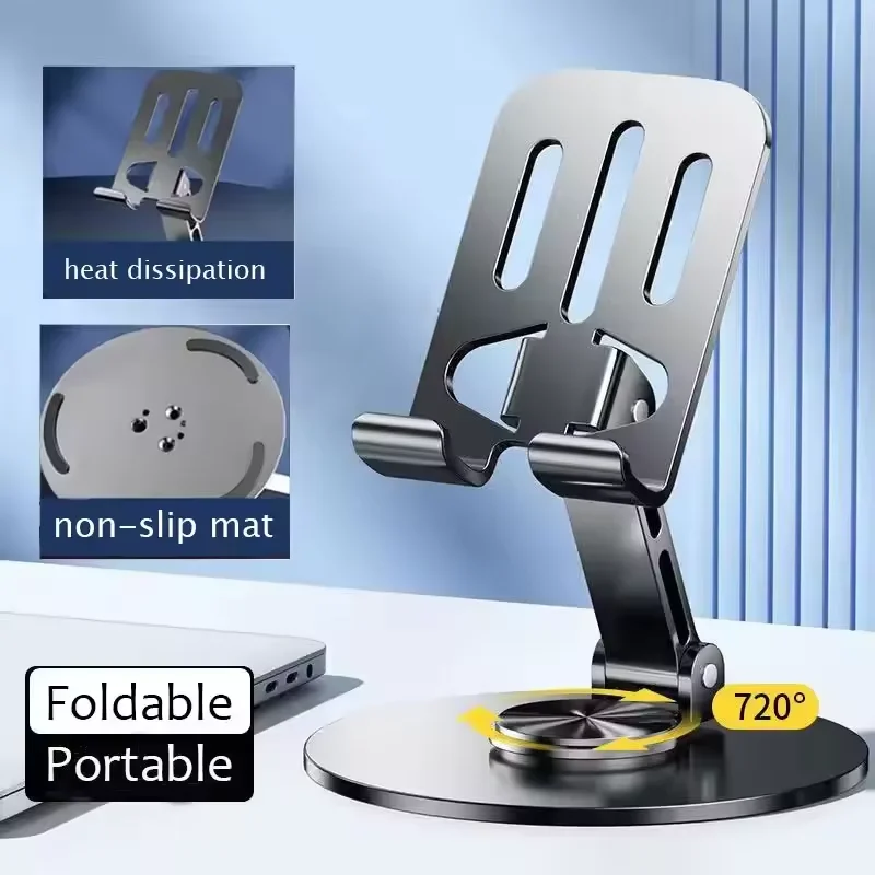 Handyständer 360 °   Rotierender Handyhalter, komplett aus