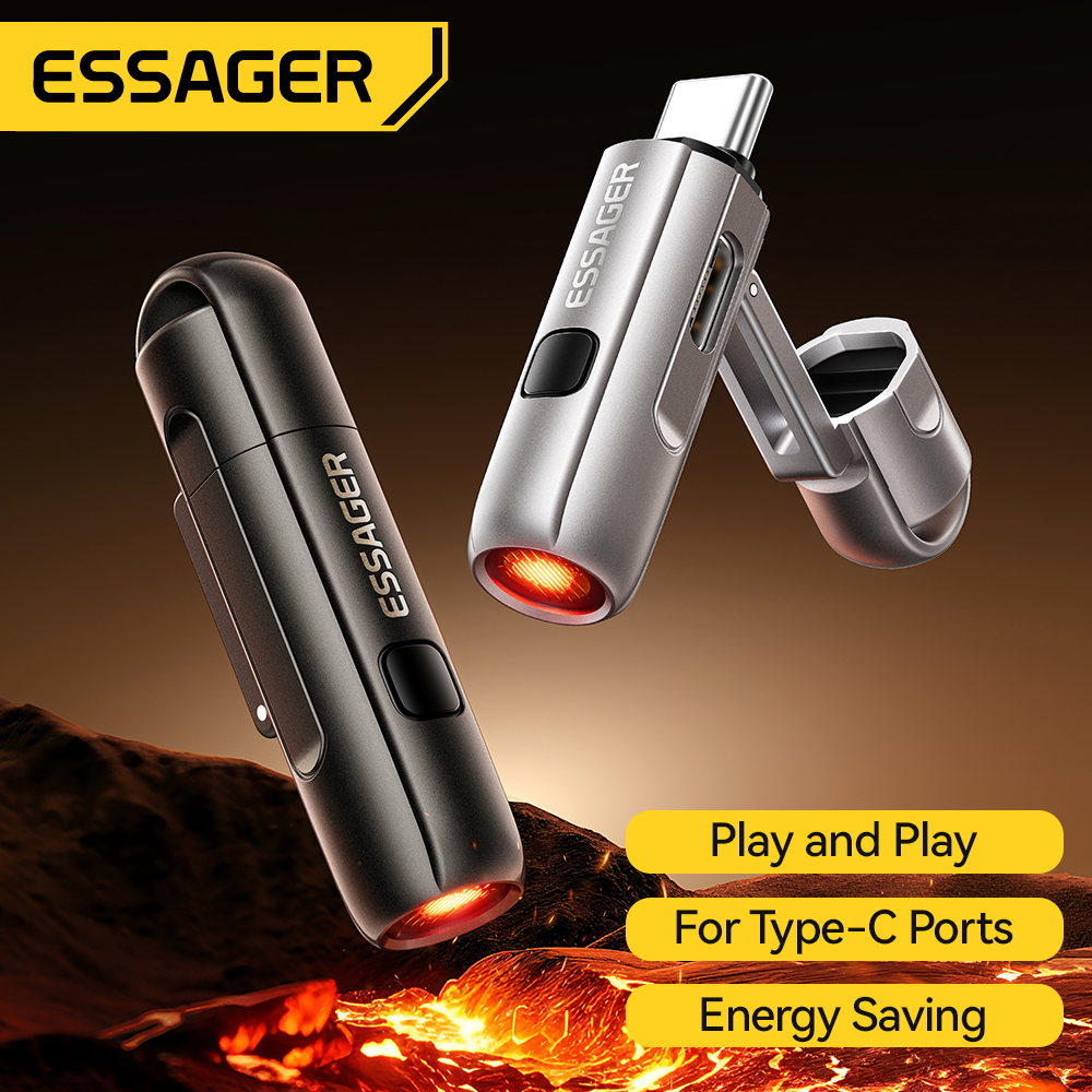 Essager 2-in-1 Typ-C tragbarer Mini-Zigarettenanzünder und