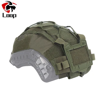 Taktisches Helmüberzug-Set für maritime Helme, NVG-Batterietasche, Jagd-Hybrid-Netzabdeckung für Bump