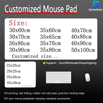 Individuelles Mauspad HD-Druck Große Spielmatte Gaming Benutzerdefinierte Matte XXL-Größe Gamer Büro-Mauspad