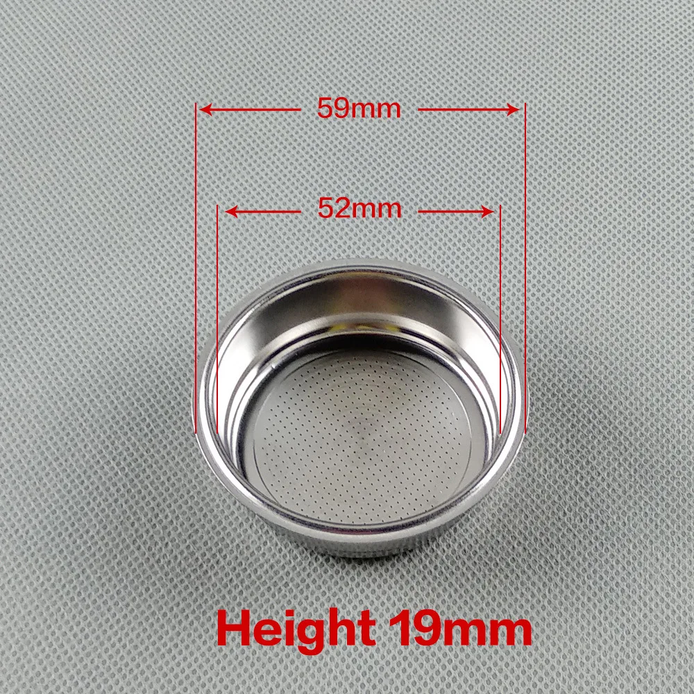 51mm Edelstahl Kaffeefilter korb 1/2/4 Tasse Espresso Tropf – Bild 3