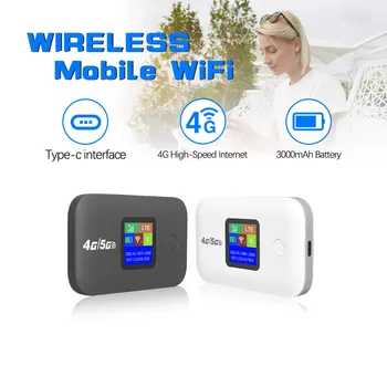 Reise-WiFi-Hotspot mit SIM-Steckplatz, 4G, 5G, mobil, 300 Mbit/s, LED-Anzeige, stabile Verbindung, unterstützt