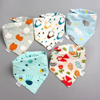 Baby Bandana Lätzchen Schal Spucktücher Speichel für Neugeborene Kleinkind Jungen Mädchen Kinder (5 Stück)