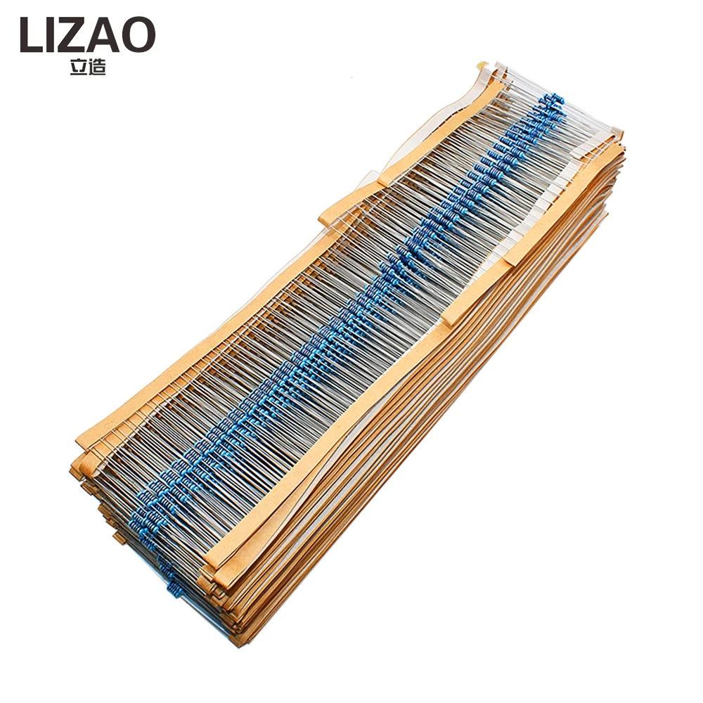LIZAO 100 Stück 1/4W 1% Metallfilm-Widerstände Sortiment-Kit – Bild 3