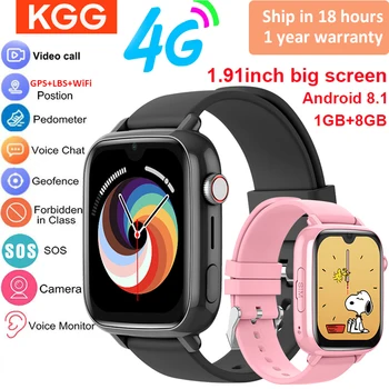 4G Smart Watch Kinder GPS WIFI Videoanruf SOS APP Download Kind Smartwatch Kamera Monitor Tracker Standort