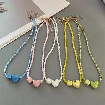 Niedliche Romantische Geometrische Choker-Halskette für Frauen und Mädchen, Neues Trendiges Geschenk