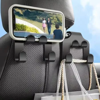 Handyhalterung mit Haken für Auto-Kopfstütze am Rücksitz
