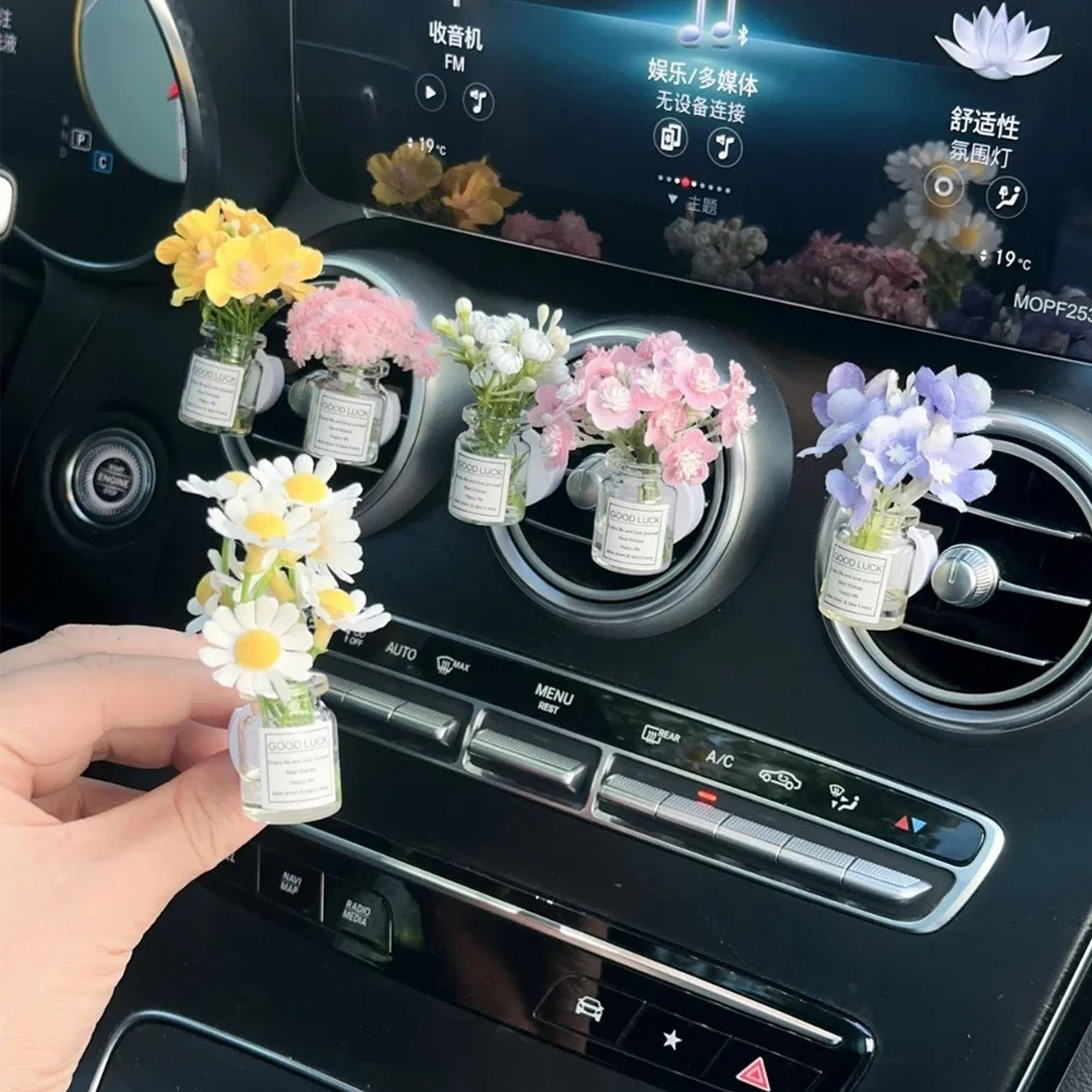 Auto Mittelkonsole Air Outlet Simulierte Blume Clips – Bild 4