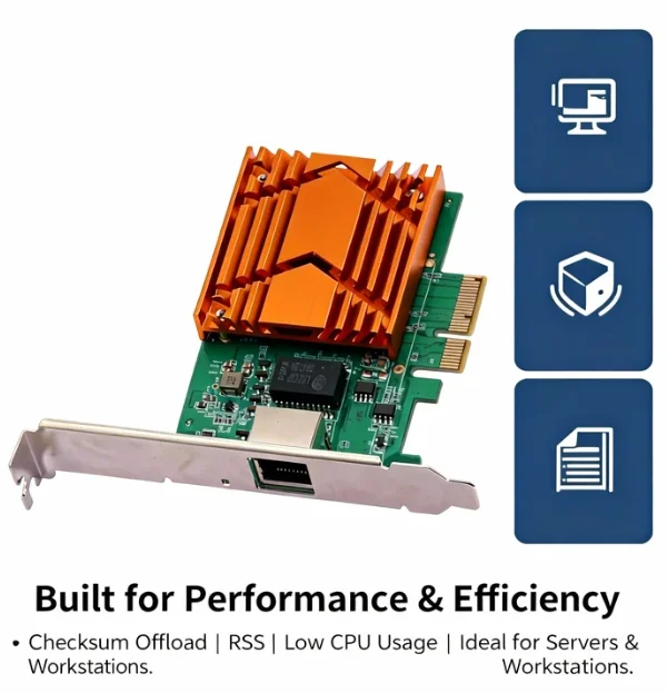 Ethernet-Netzwerkadapter für Server mit Ports und – Bild 4