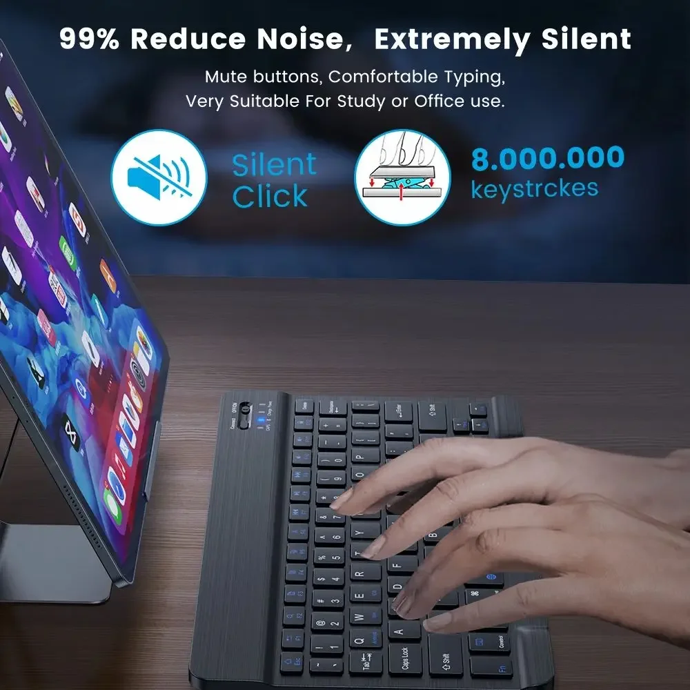 Ultra-schlanke bluetooth-kompatible tastatur tragbare mini – Bild 3
