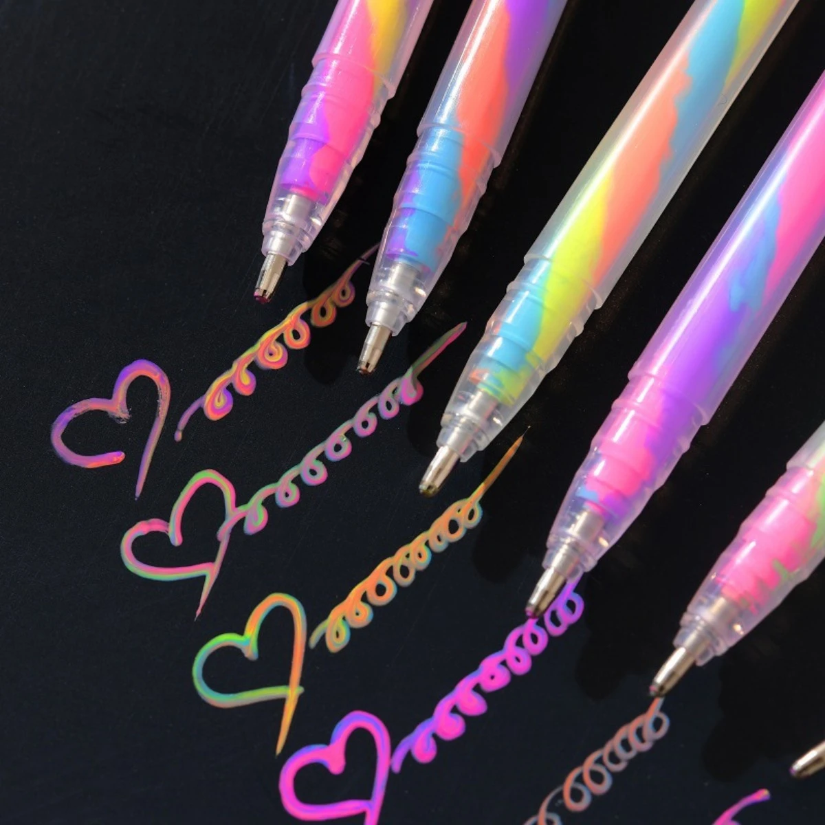 6-teiliges Glitzer-Gel-Textmarker-Set – 1,2 mm lebendige
