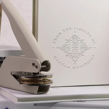Benutzerdefinierter Embosser-Stempel, Aus dem Library Embosser, personalisierte Buch-Embosser-Stempel