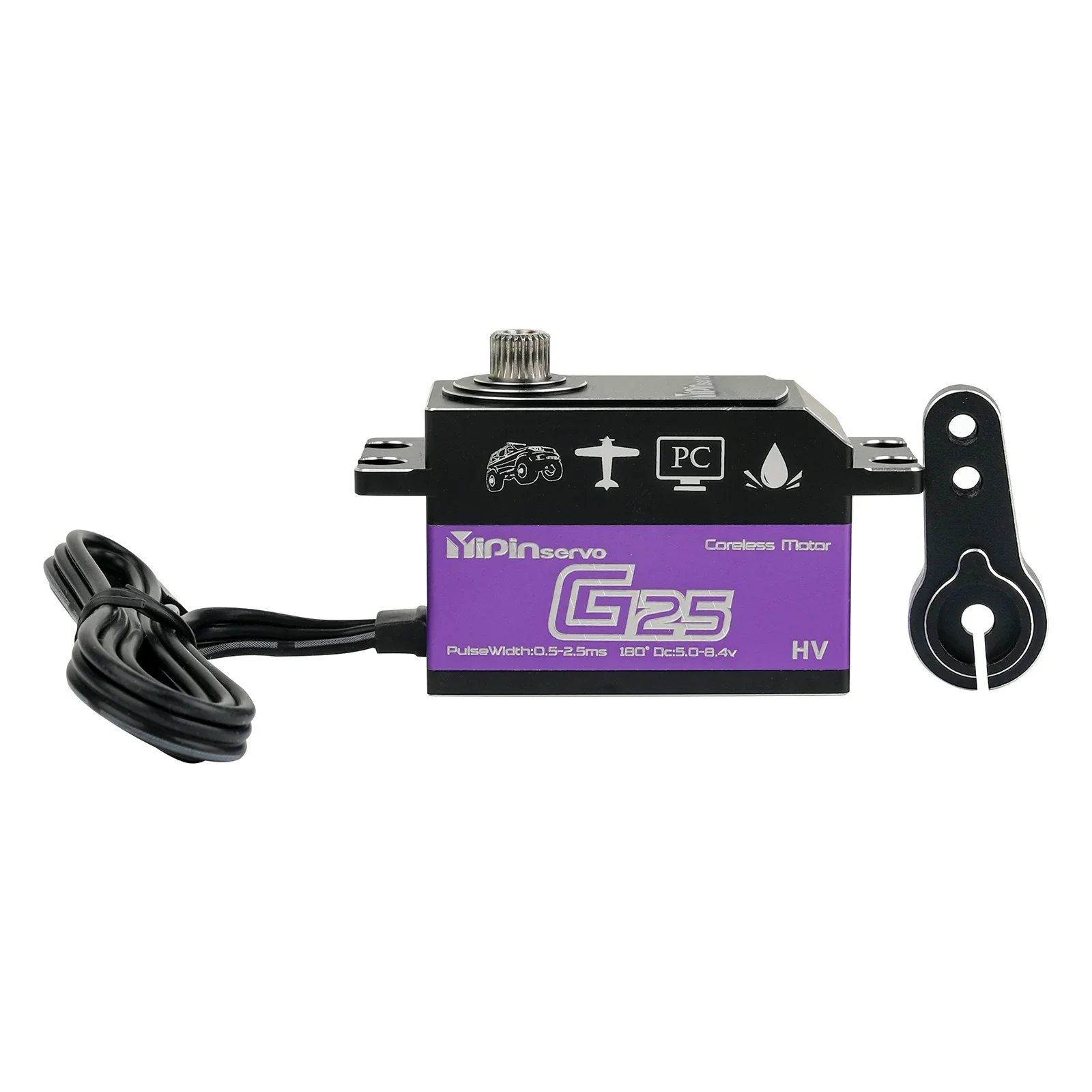 25 kg Digitalservo 7,4 V 180/270 Grad hohes Drehmoment – Bild 5