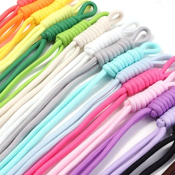 Bunte Geflochtene Lanyard Schlüsselbund Handgemachte Knoten Nylon Seil Schnur Gewinde Für DIY (5 Stück)