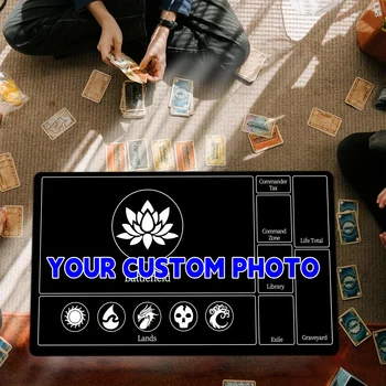 Anpassbare MTG-Spielmatte, 35 x 60 cm, Gummi-Gaming-Tischmatten, TCG/CCG, DIY Magic Card Game Mauspad