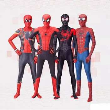 Halloween-Rollenspiel-Bodysuit, dehnbarer Ganzkörperanzug mit Kopfbedeckung, Helden-Themen-Outfit