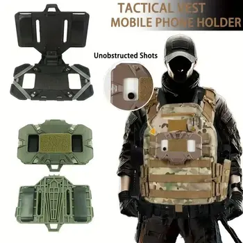 Taktische MOLLE Gefaltete Navigation Bord Handys Navigator Halter Weste Brust Tasche Admin Panel Jagd Weste