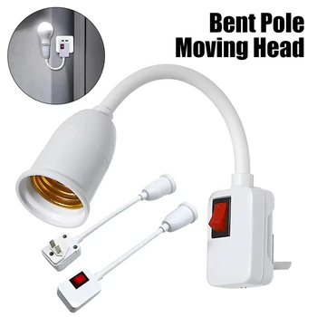 Direkt Plug-in Dreh Lampe Kopf E27 Sockel Lampe Halter mit Schalter EU Stecker Lampe Halter LED Tisch Lampe