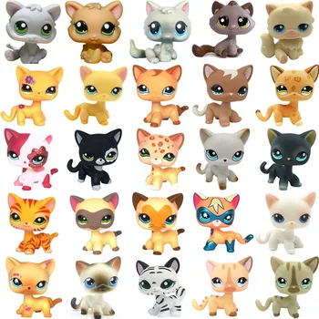 Seltenes Haustierspielzeug, Mini-Ständer, kurzes Haar, Kätzchen, alte Figuren, Sammlung, originelles