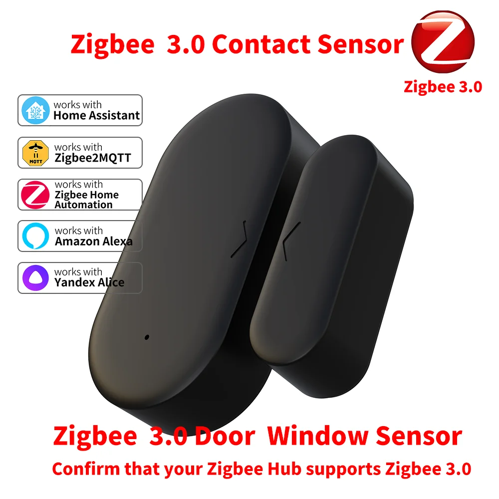 Zigbee 3.0 Kontaktsensor Türsensor Fenstersensor Zigbee-Hub