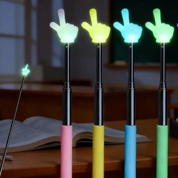 Leuchtender, ausziehbarer Lesestab für die Finger, in zufälliger Farbe, leuchtender Lesestab für die Nacht