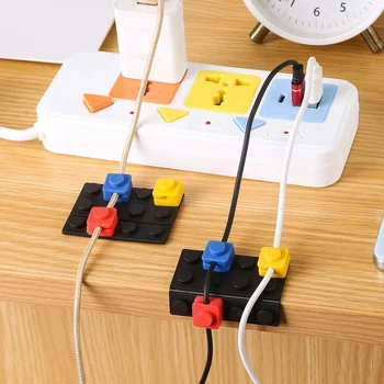 Kabel-Organizer, Kabelhalter, Desktop-Kabelclips, Kabelmanagement-Halter für USB-Lade-, Daten- und Audiokabel