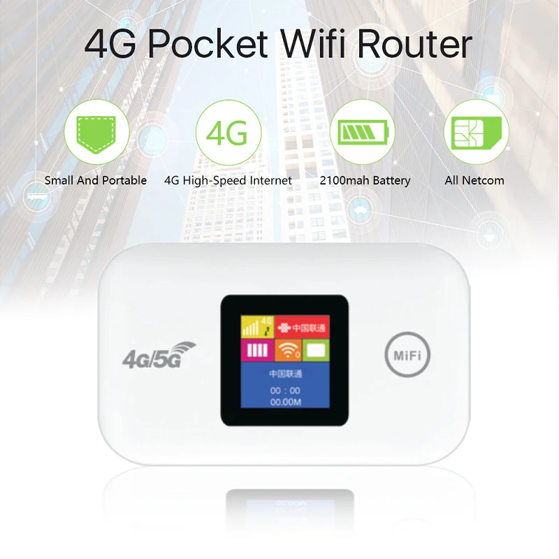 Tragbarer 4G Mobiler WLAN-Router 150Mbps Kabelloser Pocket – Bild 2