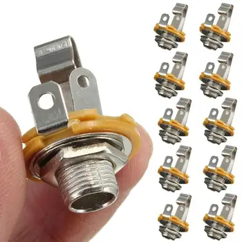 Elektrische Gitarre Eingang Jack Für Alle Elektrische Gitarre & Bass Gitarre 1/4 "" (6,35mm) Mono (10 Stück)