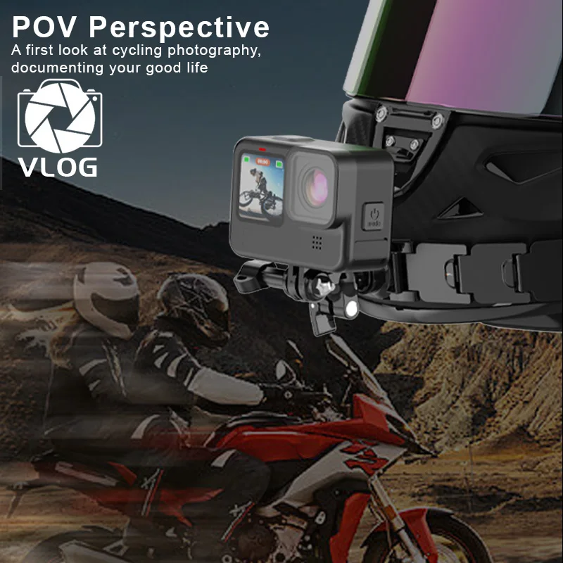 Helm Kinnhalterung Kamerahalterung für GoPro Hero 12 11 10 9 – Bild 4