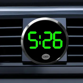 Modische Auto-LED-Uhr, Touch-Control-Armaturenbrett-Uhr mit LED-Anzeige, Licht für Kühlschrank, Wohnmobil