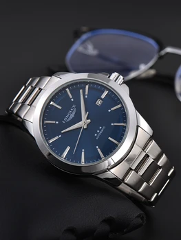 Herren Automatikuhr Business Datum Mechanische Uhren Wasserdicht Edelstahl Leuchtend Minimalistisch Geschenk