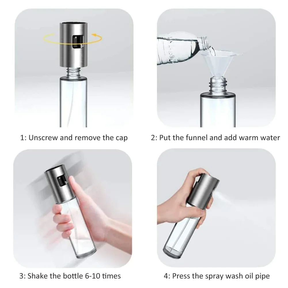Grill Glas Mischen Gewürz Flasche Essig Sojasauce Spray Öler – Bild 6