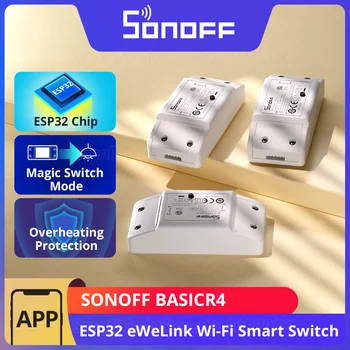 SONOFF BASICR4 WiFi Smart Switch ESP32 Magic Switch Modus Zuverlässige Sichere eWeLink Fernbedienung