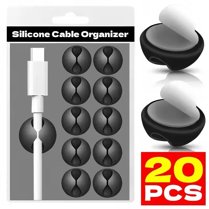 Kabel Clips Telefon Kabel Halter USB Daten Linie Silikon
