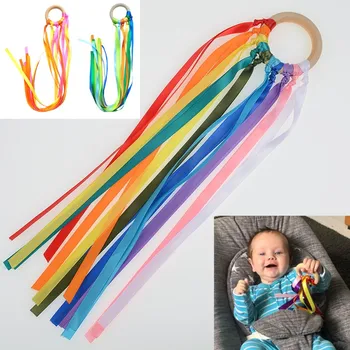Sensorisches Spielzeug im Montessori-Stil, BPA-frei, ungiftig, Baby-Band-Ring, Neugeborene nach oben