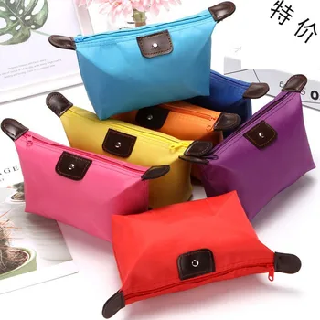 Kosmetiktasche für Frauen, bunt, wasserdicht, für Reisen, Knödel, Aufbewahrungstaschen, Mini, niedlich