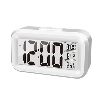 LED Digital Wecker Hintergrundbeleuchtung Snooze Daten Zeit Kalender Desktop Multifunktions Elektronische