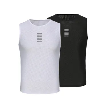 Rsantce 2024 Radfahren Basisschicht ärmelloses MTB Bike Sportshirt Unterwäsche Rennrad Jersey Shirt Unterhemd