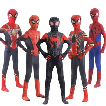 Komplettes Halloween-Cosplay-Kostüm für Spider-Fans, Sammler, Miles Morales Zentai-Anzug