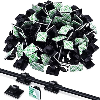 Kabel Organizer Clips Kabel halter Desktop Workstation Wire Manager USB Lade datenleitung Spulen (30 Stück)
