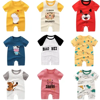 Sommer Strampler Baby Mädchen Kleidung Baumwolle Kurzarm Overall Neugeborenes Baby Kleidung Body