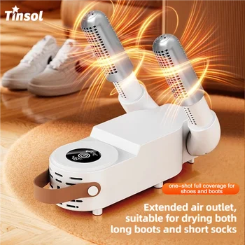 TINSOL Neuer faltbarer Touchscreen-Schuhtrockner, schnelle Erwärmung, Sterilisation, Heizung, Socken