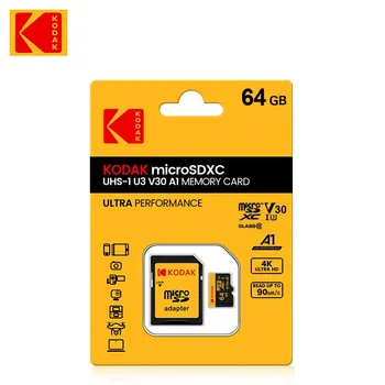 KODAK Micro SD-Karte Speicherkarte BIS ZU 100MB/s C10 U3 32GB 64GB 128GB 256GB TF-Karte 4K HD