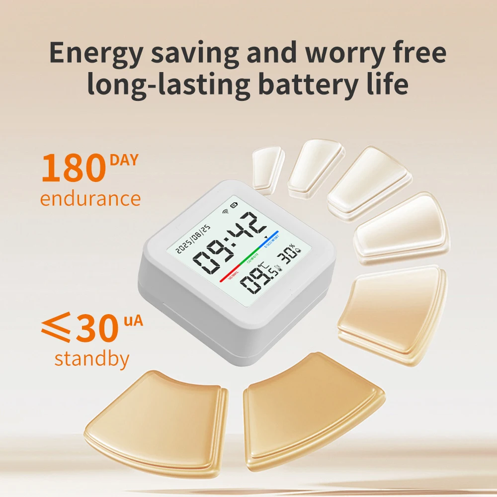 Tuya WiFi Smart Temperatur- und Feuchtigkeitssensor – Bild 2
