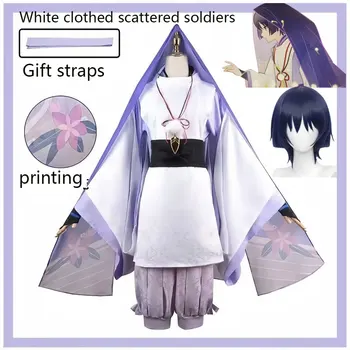 Scaramouche Wanderer Rollenspiel-Kostüm Komplettes Genshin Impact Cosplay-Kostüm Weiße Kleidung Animation