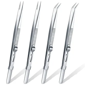 16 cm professionelle hochpräzise Edelstahl-Schmuckpinzette, Sandstrahlen, DIY-Diamant-Edelstein-Schmuck