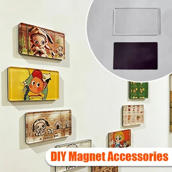 Handgefertigte Individuelle Foto-Kühlschrankmagnete Set 5x3cm DIY Acryl-Aufkleber-Kit für Kühlschrank-Deko