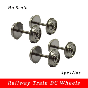 HO 1:87 Metallräder für Modelleisenbahn-Layout DIY Diorama Zubehör DC Modellbau-Bausätze 4 Stück/Set